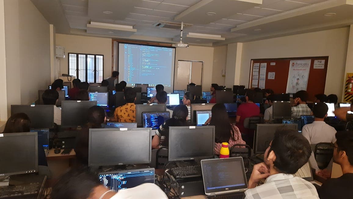 Harsh Agarwal Indianmusk workshop Poornima College web development session 5