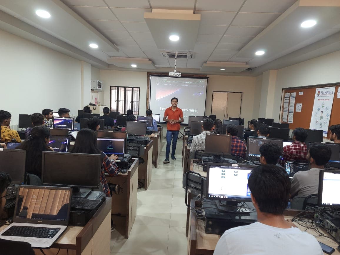 Harsh Agarwal Indianmusk workshop Poornima College web development session 9
